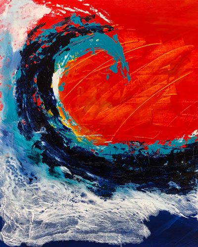 Hans Gauger Abstract Acrylic Waves